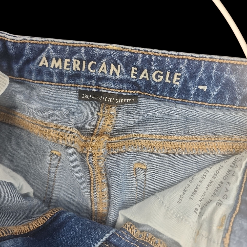 American Eagle Super 360 Next Level Stretch Hi-Rise Jegging Jeans Size 0 Regular - Picture 5 of 7